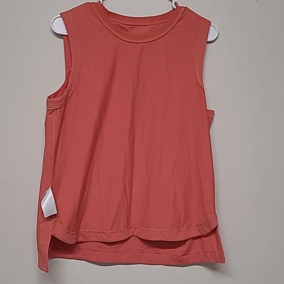 Athleta Pink Muscle Tee Soft Drape Crew Neck used good condition. - Picture 4 of 10